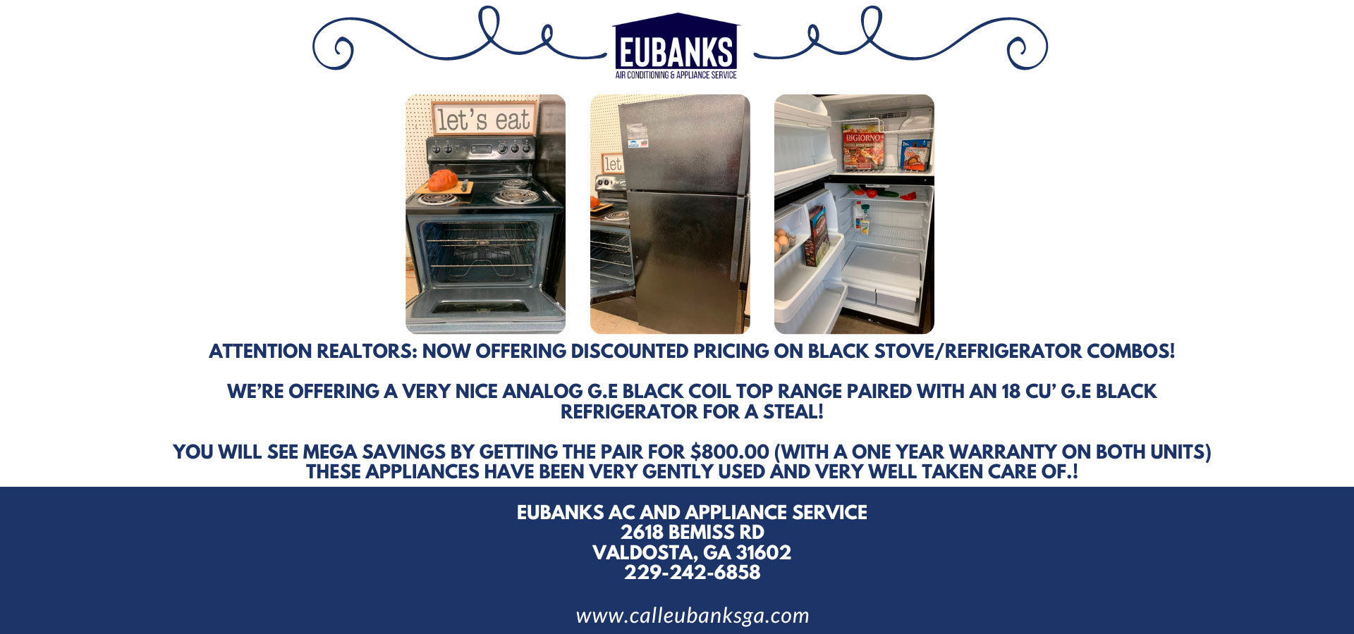 EUBANKS Air Conditioning and Appliance Service Air Conditioning